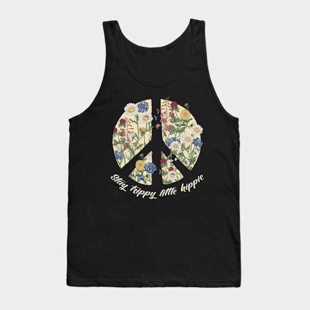 Stay Trippy Little Hippie Tank Top by heryes store